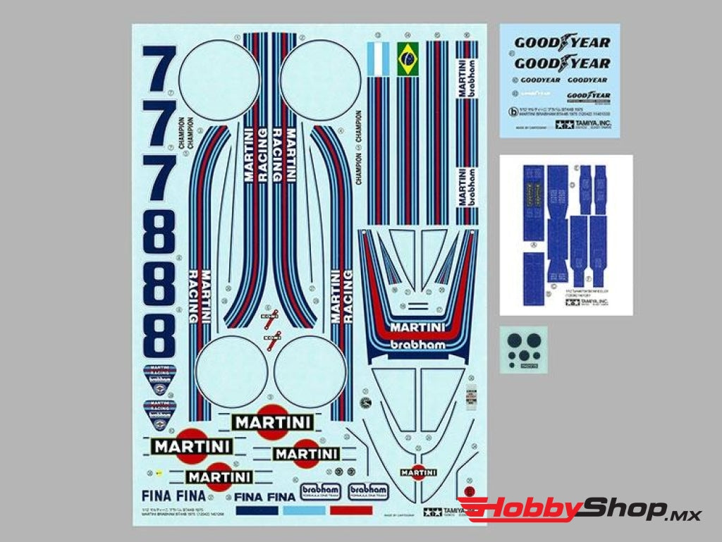 Tamiya - 1/12 Martini Brabham Bt44B 1975 Plastic Model Kit En Existencia