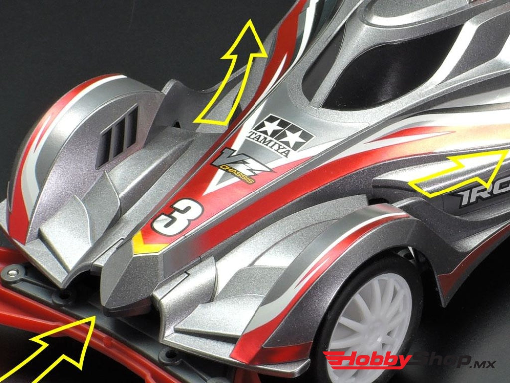 Tamiya - 1/32 Jr Mini 4Wd Iron Beak Kit W/ Vz Chassis En Existencia
