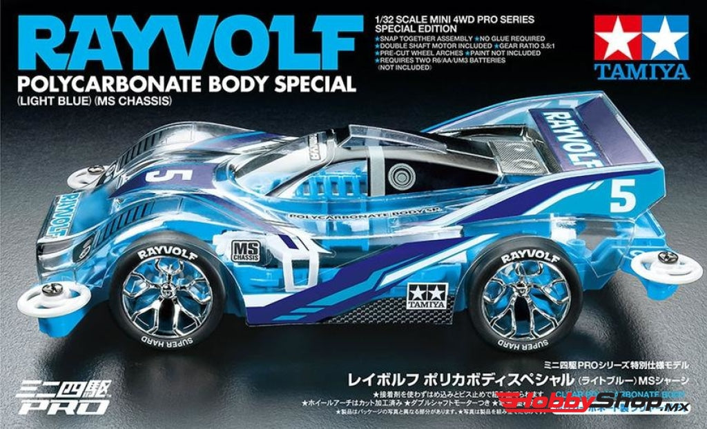 Tamiya - 1/32 Pro Jr Racing Mini 4Wd Rayvolf Lt Blue Special Kit En Existencia