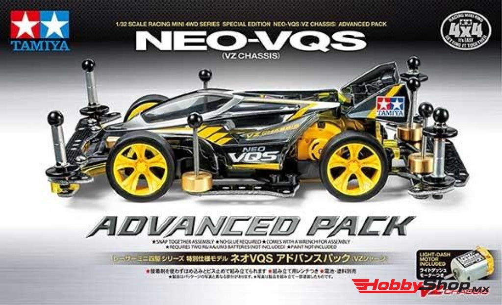 Tamiya - 1/32 Vs Jr Racing Mini 4Wd Neo-Vqs Advanced Pack Kit W/ Vz Chassis En Existencia