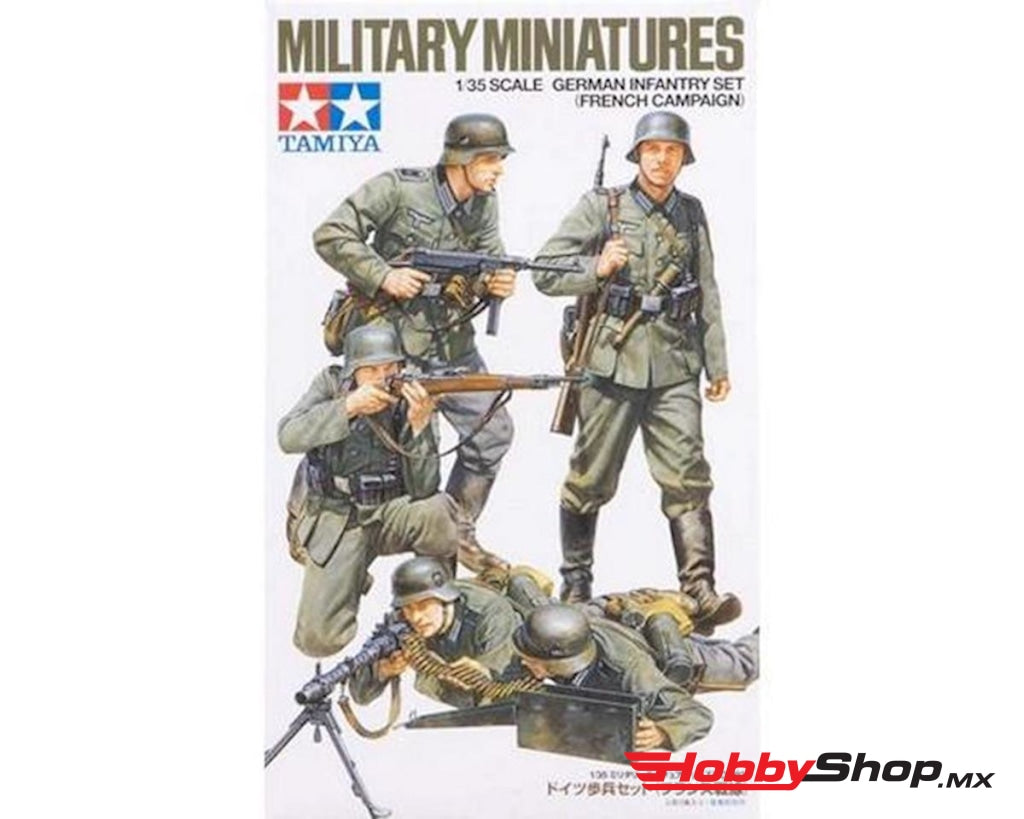Tamiya - 1/35 German Infantry Miniatures Plastic Model Set En Existencia