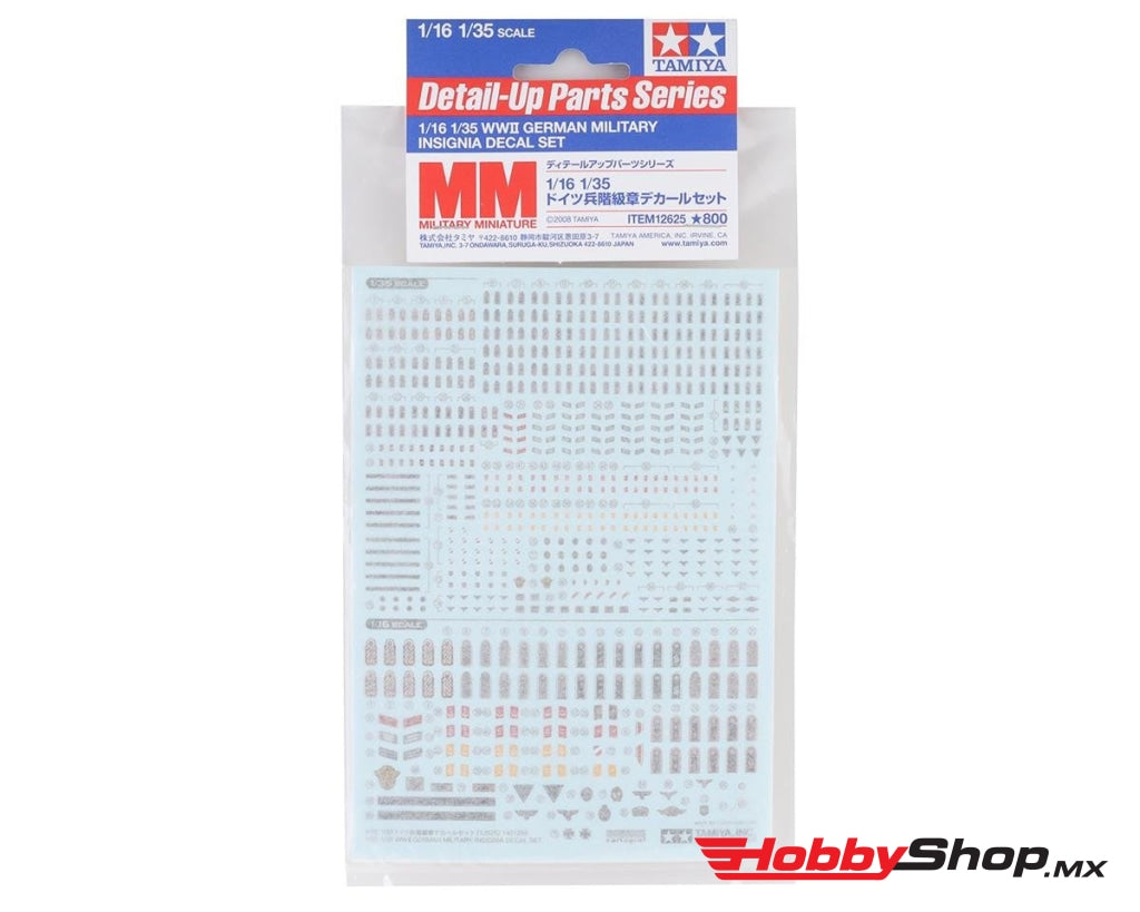 Tamiya - 1/35 German Military Insignia Decal Set (1/16 1/35) En Existencia