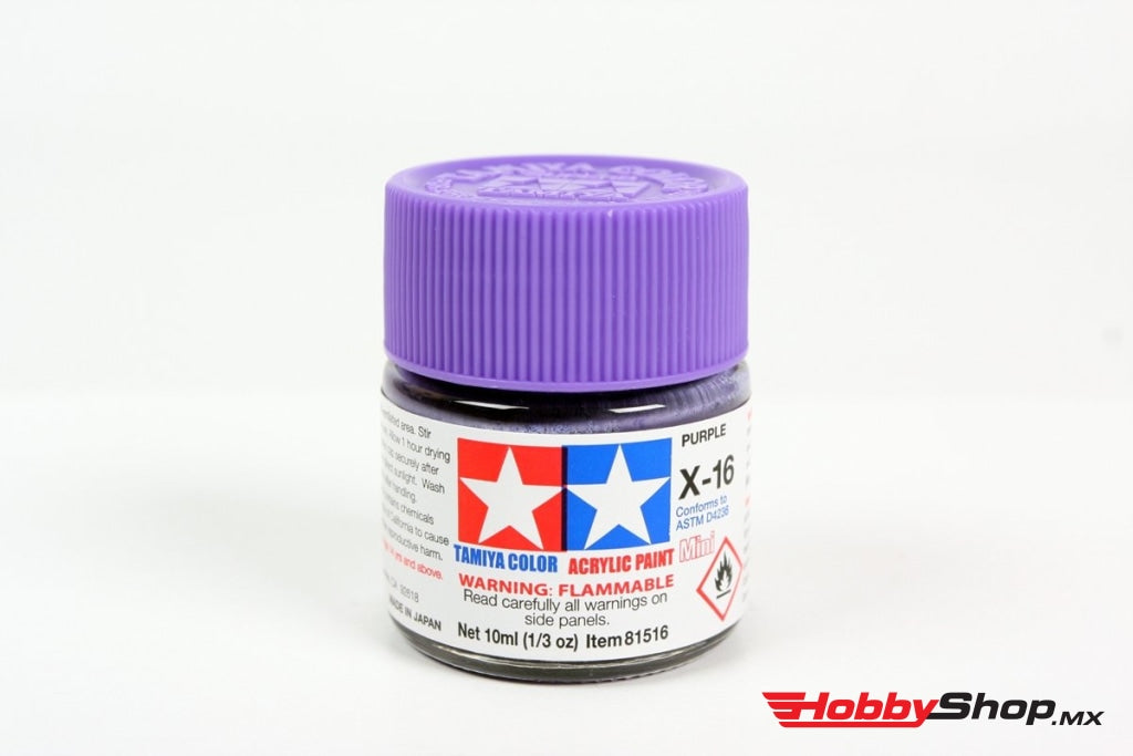 Tamiya - Acrylic Mini X-16 Purple Paint 10Ml Bottle En Existencia