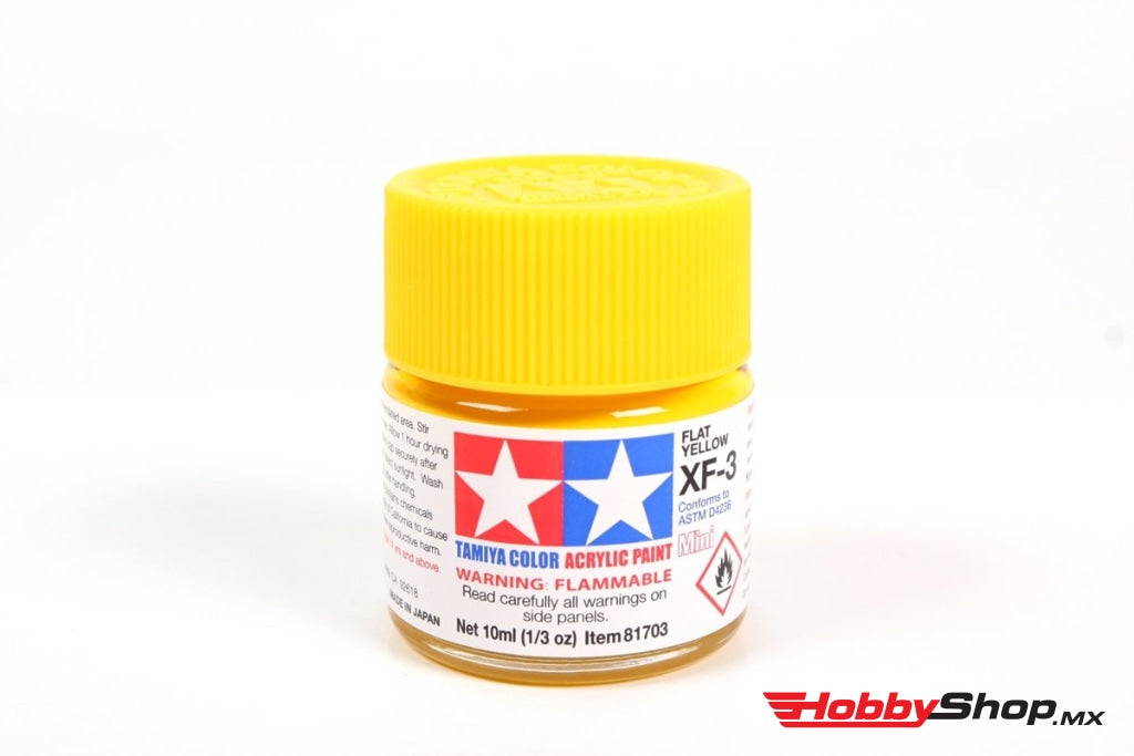 Tamiya - Acrylic Mini Xf-3 Flat Yellow Paint 10Ml Bottle En Existencia