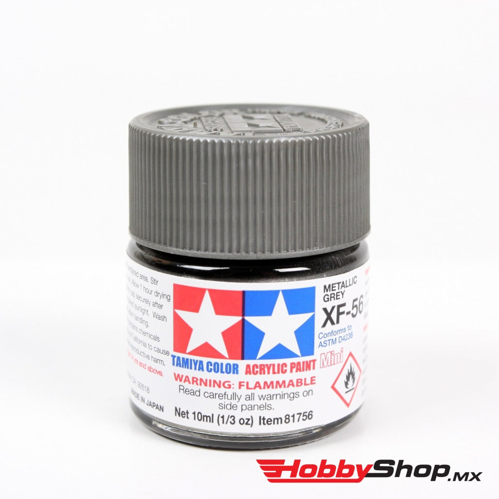 Tamiya - Acrylic Mini Xf-56 Metallic Grey Paint 10Ml Bottle En Existencia