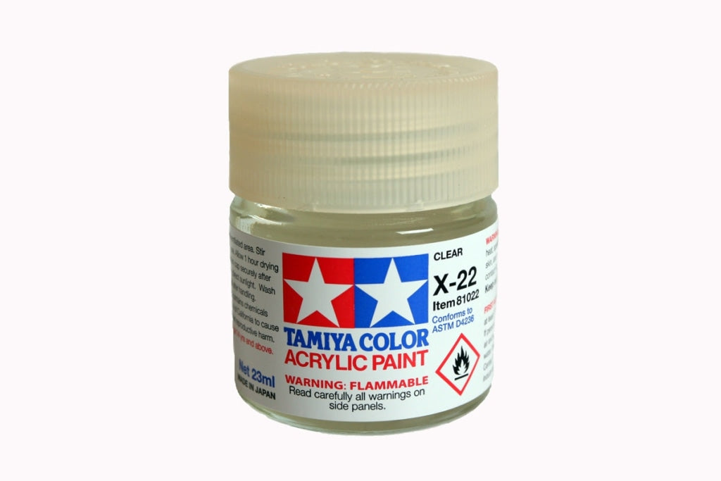 Tamiya - Acrylic X-22 Clear Paint 23Ml Bottle En Existencia