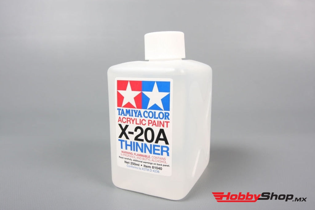 Tamiya - Acrylic/poly Thinner X-20A 250Ml Bottle En Existencia