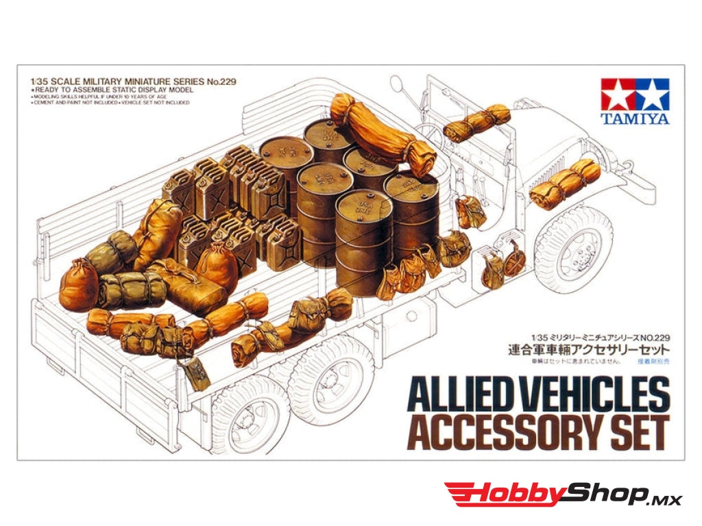 Tamiya - Allied Vehicles Plastic Model Accessory Set For 1/35 Scale En Existencia