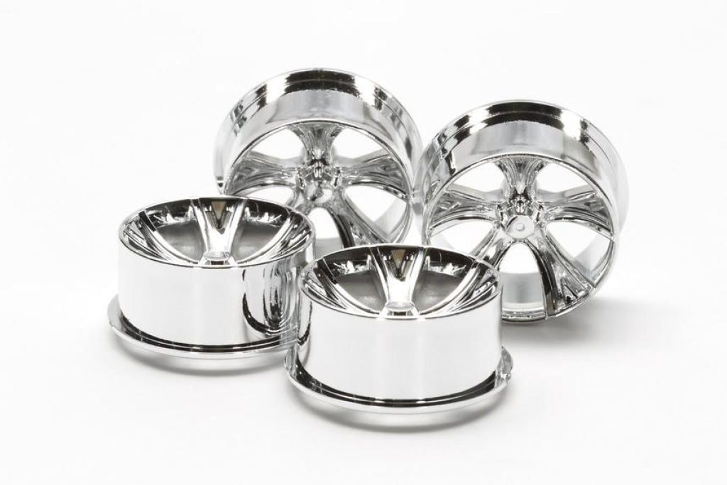 Tamiya - Jr A-Spoke Wheels/silver Plate En Existencia