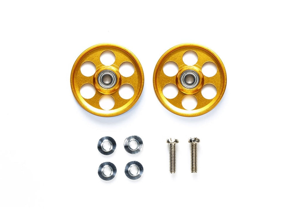 Tamiya - Jr Hg Aluminum Ball-Race Rollers Lw 19Mm (Ringless Gold) En Existencia