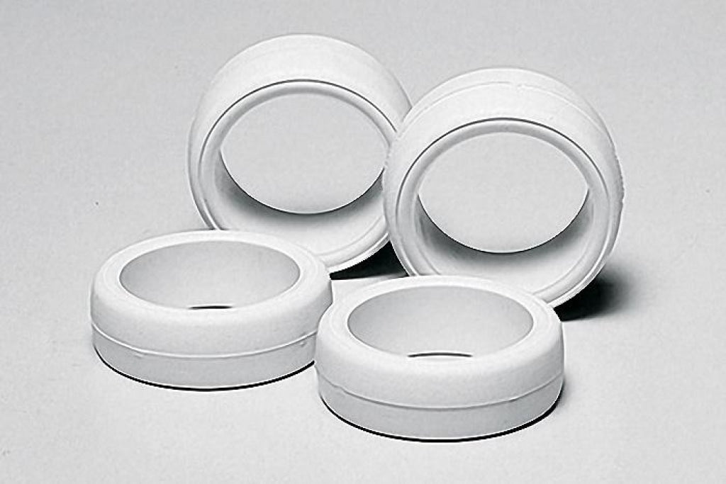 Tamiya - Jr Large Diameter Hard Tire Set White (4Pcs) En Existencia