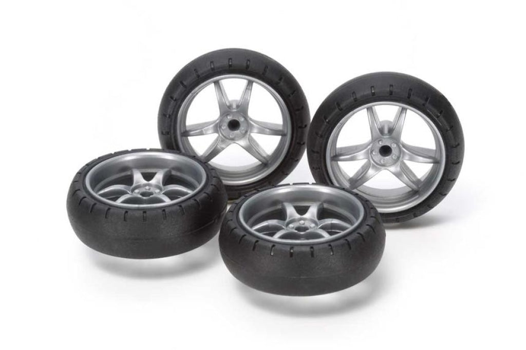 Tamiya - Jr Large Diameter V Spoke Wheels Narrow/arched Tires En Existencia