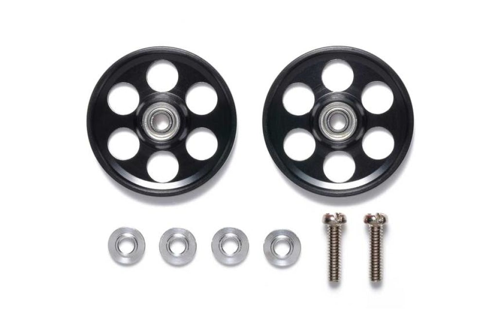 Tamiya - Jr Lw Aluminum Ball-Race Rollers 19Mm Ringless Black En Existencia