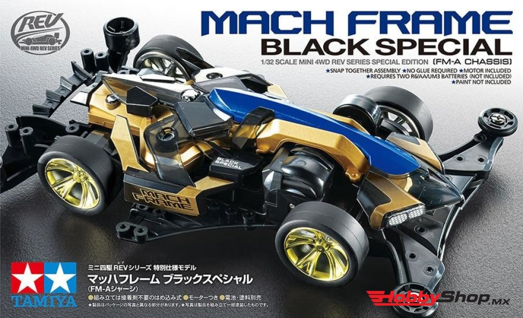 Tamiya - Jr Mach Frame Black Sp. Limited Fm-A Chassis En Existencia