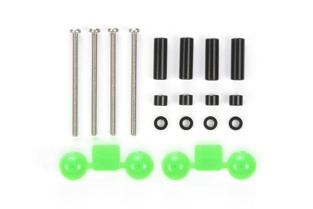 Tamiya - Jr Racing Aluminum Spacer Set Black (4Pcs) En Existencia