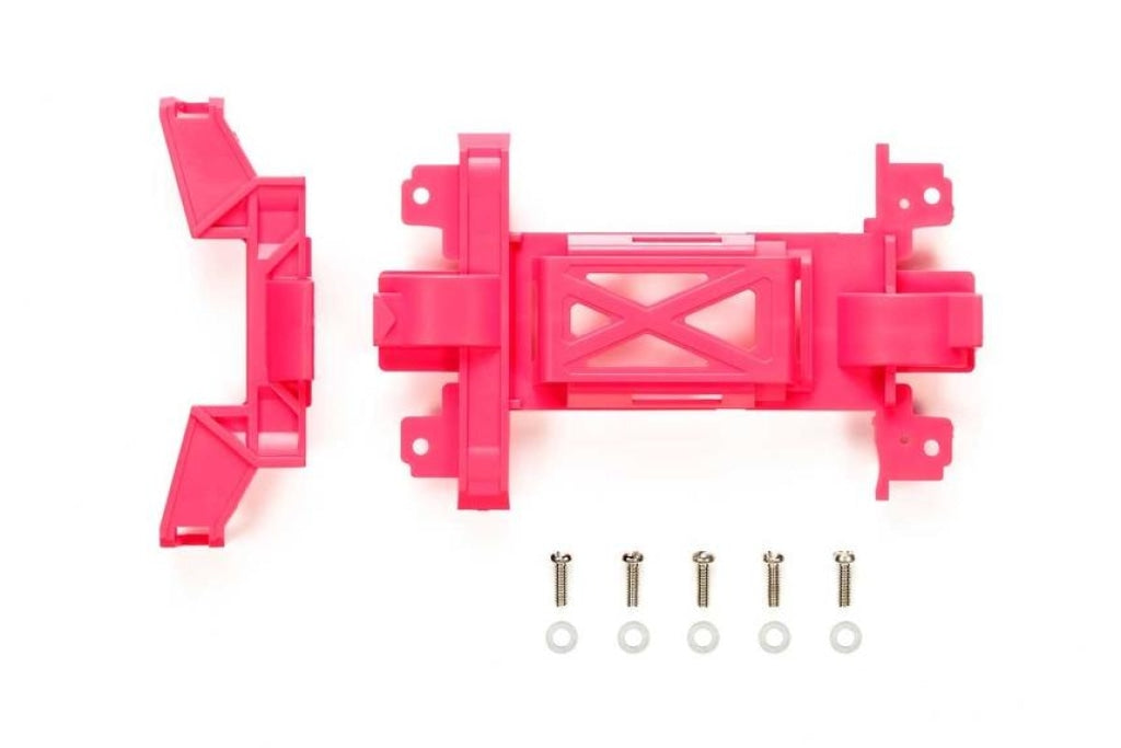 Tamiya - Jr Reinforced Gear Cover Pink En Existencia