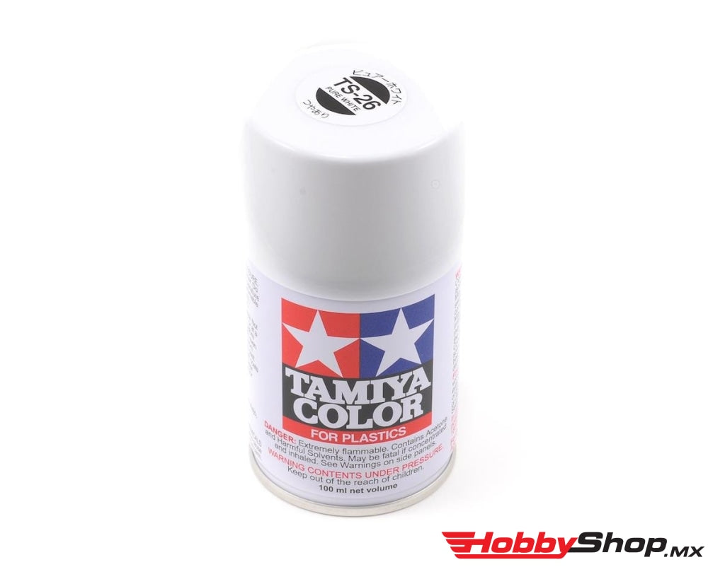 Tamiya - Lacquer Spray Paint Ts-26 Pure White 100Ml Can En Existencia