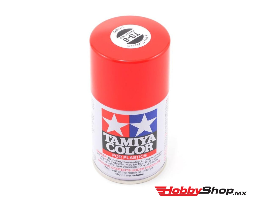 Tamiya - Lacquer Spray Paint Ts-8 Italian Red 100Ml Can En Existencia