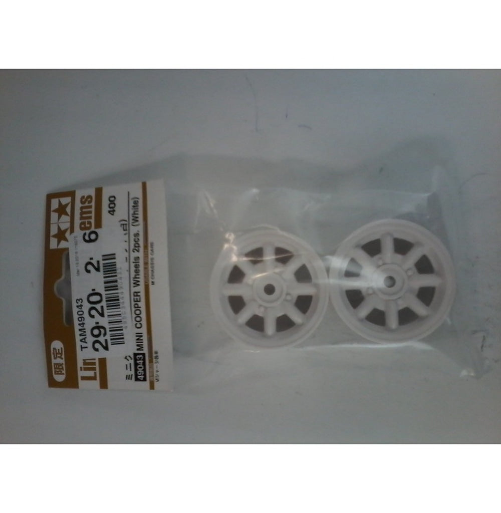 Tamiya - Mini Cooper Wheels (White) For M-Chassis Vehicles En Existencia