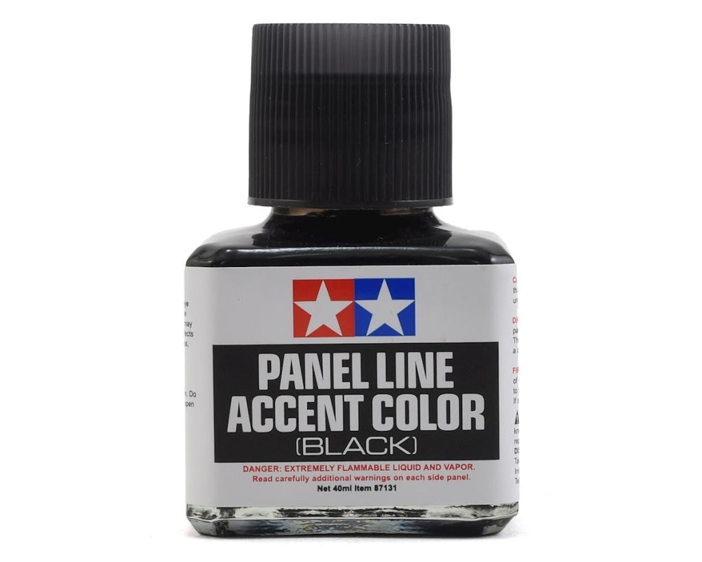 Tamiya - Panel Line Accent Color Black Paint 40Ml Bottle En Existencia