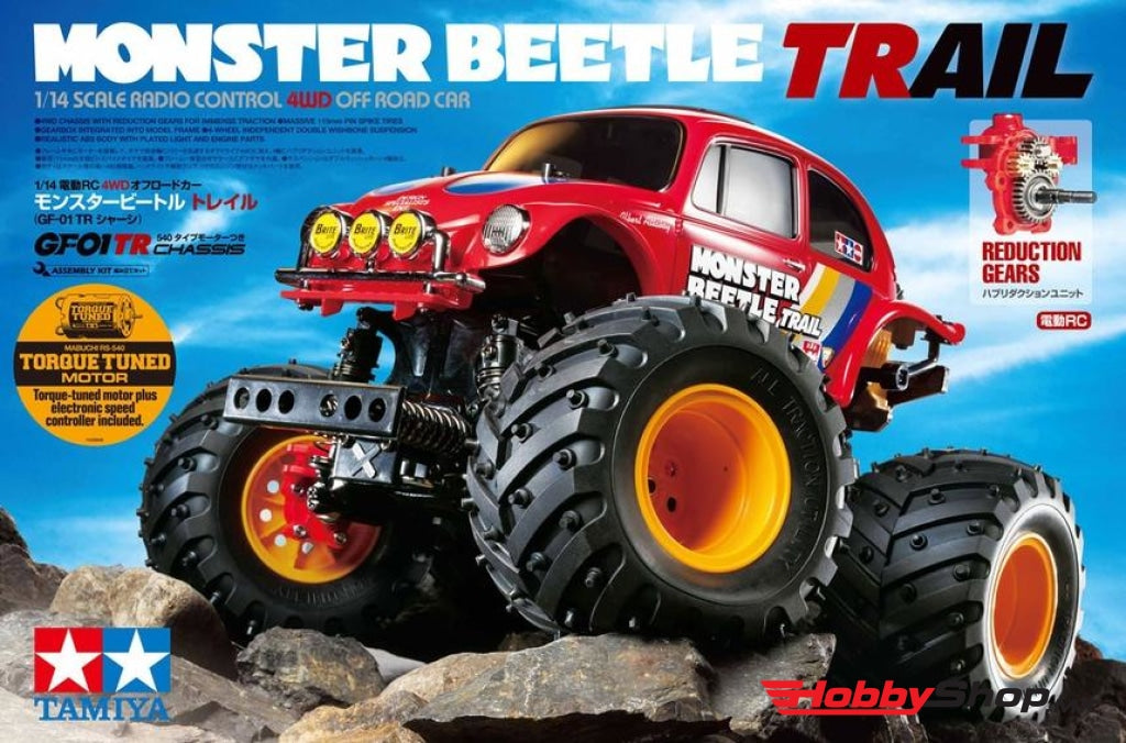 Tamiya - Rc Monster Beetle Trail 4X4 Kit W/ Gf-01Tr Chassis En Existencia