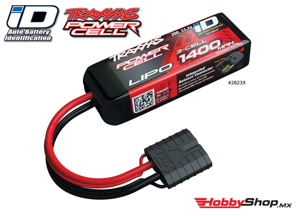 Traxxas - 3S Power Cell 25C Lipo Battery W/Id Connector (11.1V/1400Mah) En Existencia