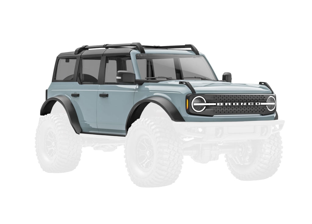 Traxxas - Body Ford Bronco Complete Cactus Gray (Includes Grille Side Mirrors Door Handles Fender