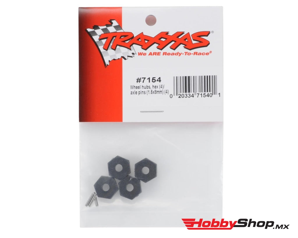 Traxxas - Cubos De Rueda Hexagonales 12 Mm Con Pasadores Eje (4 Piezas) En Existencia