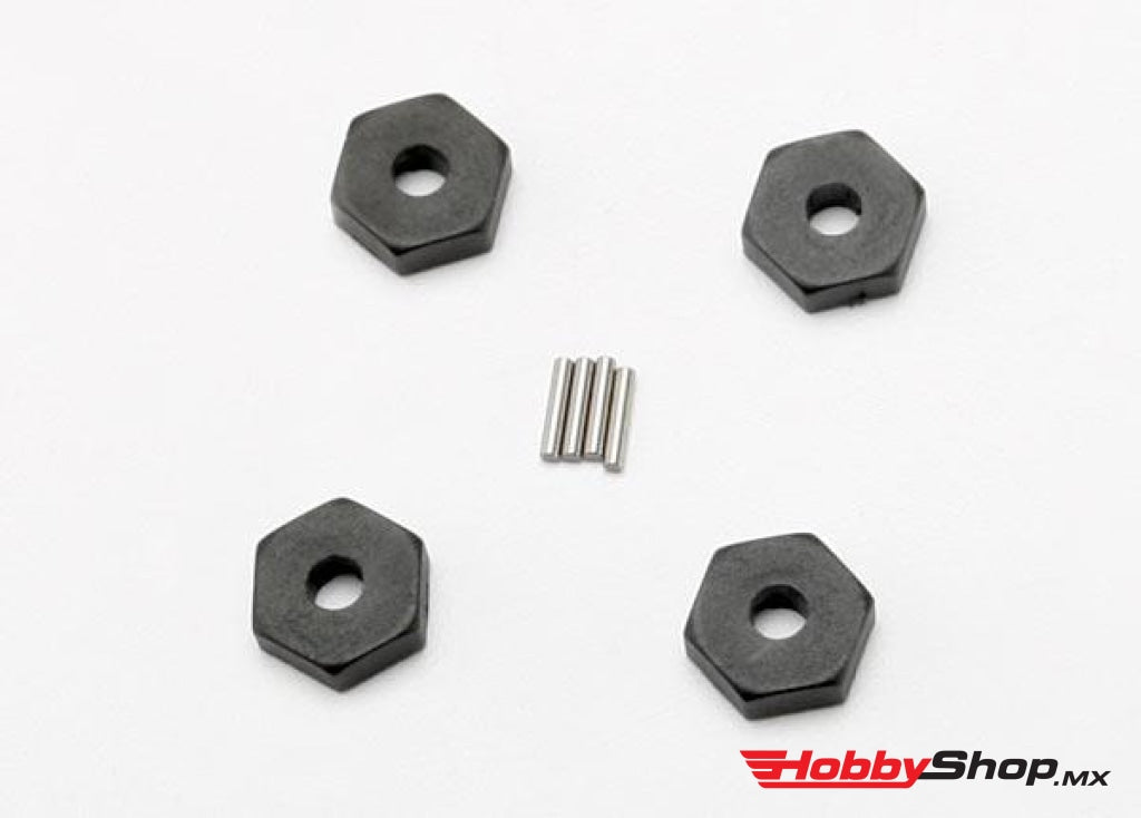 Traxxas - Cubos De Rueda Hexagonales 12 Mm Con Pasadores Eje (4 Piezas) En Existencia