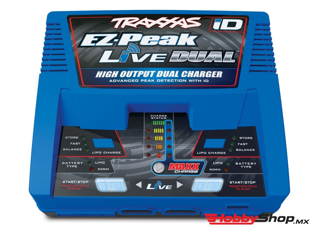 Traxxas - Ez Peak Live Dual Charger En Existencia