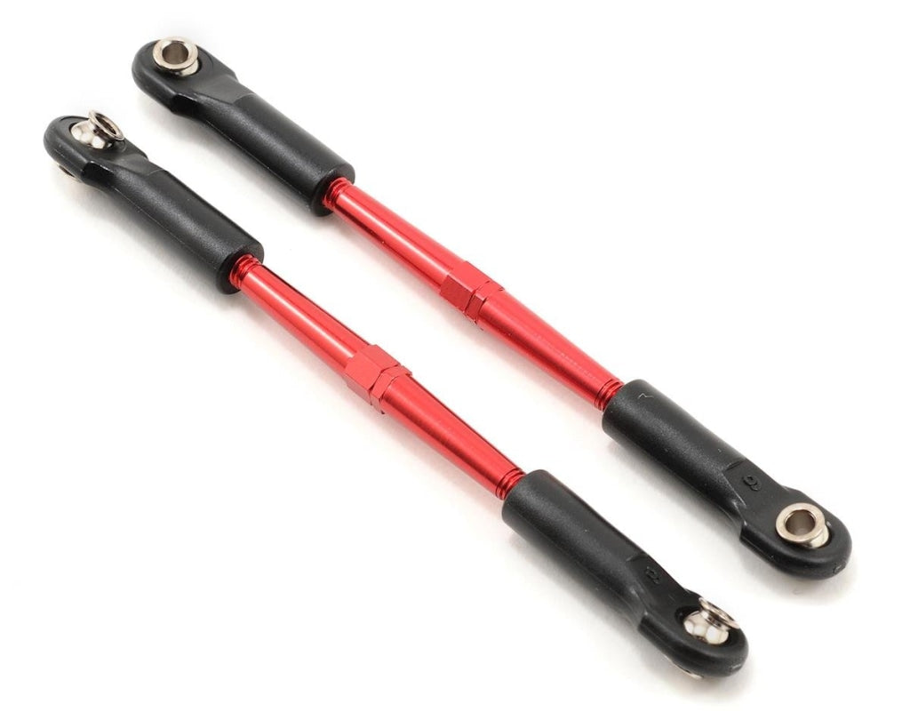 Traxxas - Juego De Tensores Enlace Punta Aluminio 61Mm (2) (Rojo) En Existencia