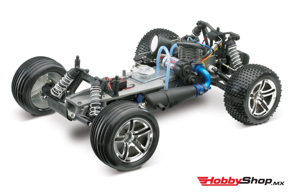 Traxxas - Nitro Rustler 1/10 Rtr Stadium Truck Azul-Plateado Sobrepedido