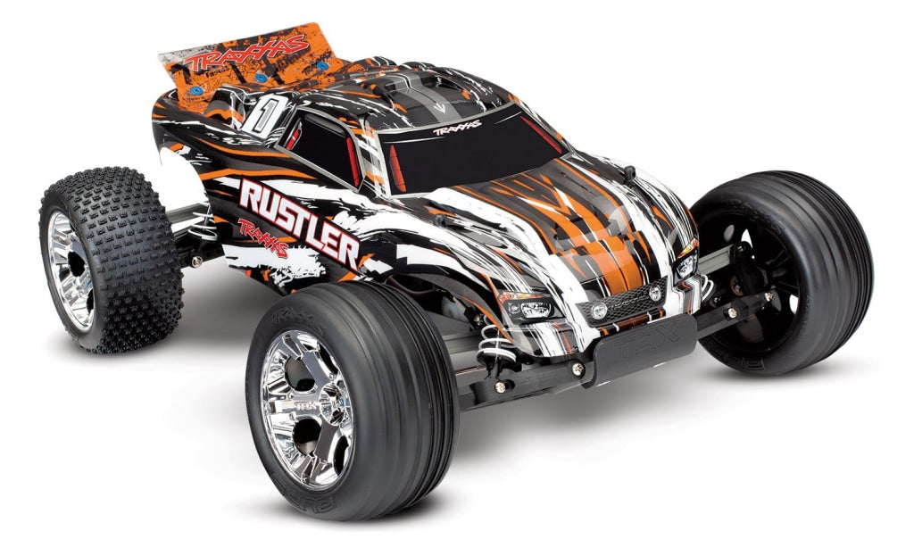 Traxxas - Rustler 1/10 Rtr Stadium Truck Naranja En Existencia