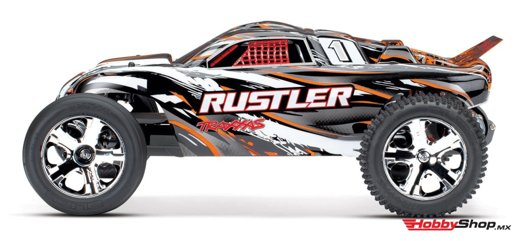 Traxxas - Rustler 1/10 Rtr Stadium Truck Naranja En Existencia