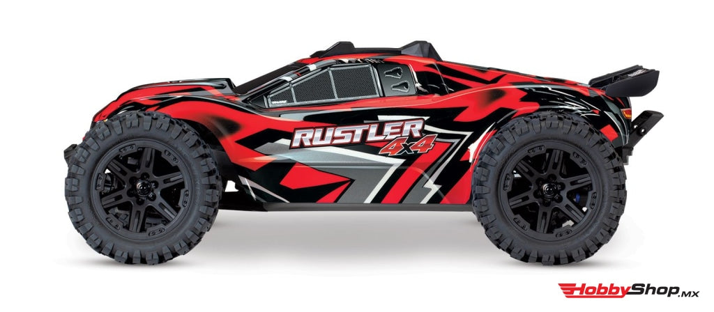 Traxxas - Rustler 4X4 1/10 4Wd Rtr Stadium Truck Rojo Sobrepedido
