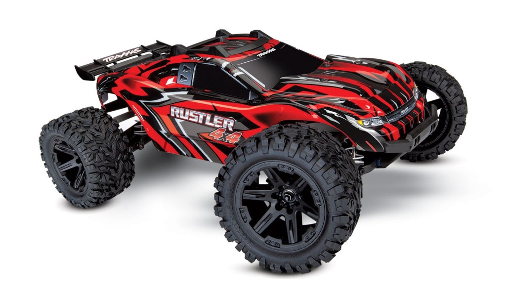 Traxxas - Rustler 4X4 1/10 4Wd Rtr Stadium Truck Rojo Sobrepedido