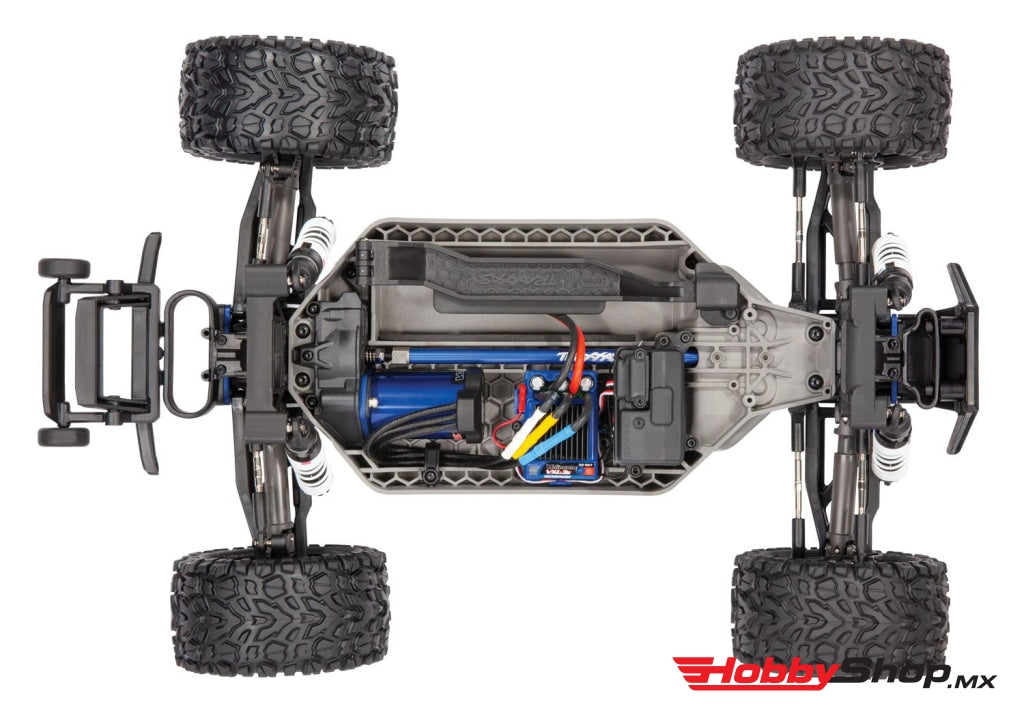 Traxxas - Rustler 4X4 Vxl Brushless Rtr 1/10 4Wd Stadium Truck Azul En Existencia