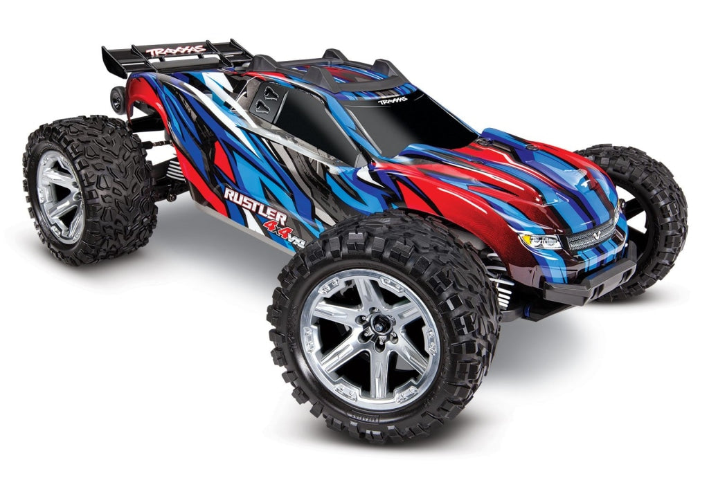 Traxxas - Rustler 4X4 Vxl Brushless Rtr 1/10 4Wd Stadium Truck Azul En Existencia