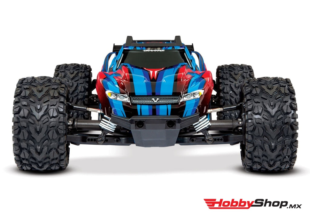 Traxxas - Rustler 4X4 Vxl Brushless Rtr 1/10 4Wd Stadium Truck Azul En Existencia