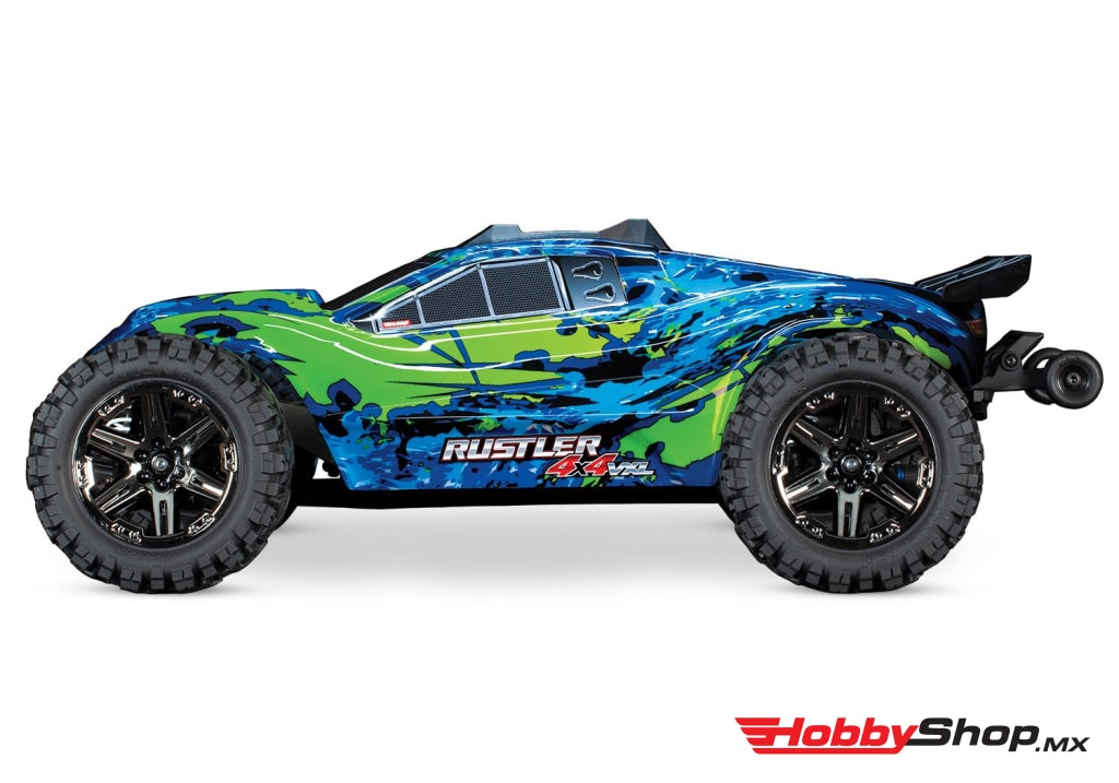 Traxxas - Rustler 4X4 Vxl Brushless Rtr 1/10 4Wd Stadium Truck Verde Sobrepedido