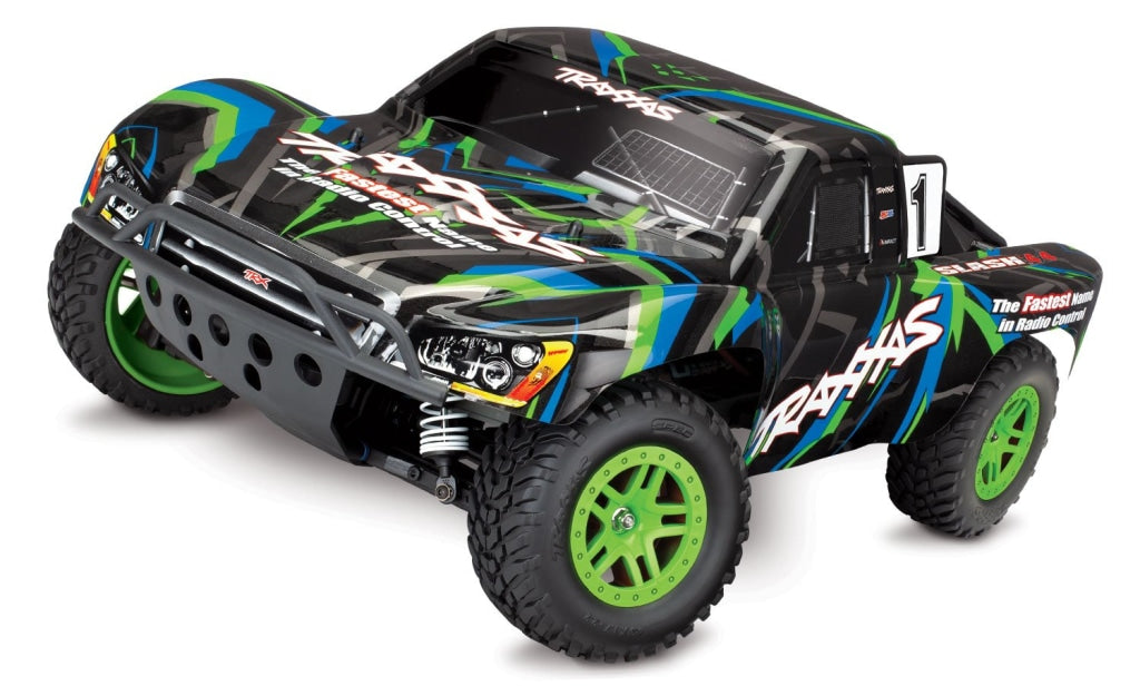 Traxxas - Slash 4X4 Rtr 4Wd Brushed Short Course Truck Verde En Existencia