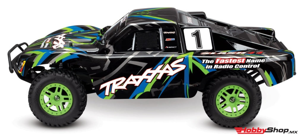 Traxxas - Slash 4X4 Rtr 4Wd Brushed Short Course Truck Verde En Existencia