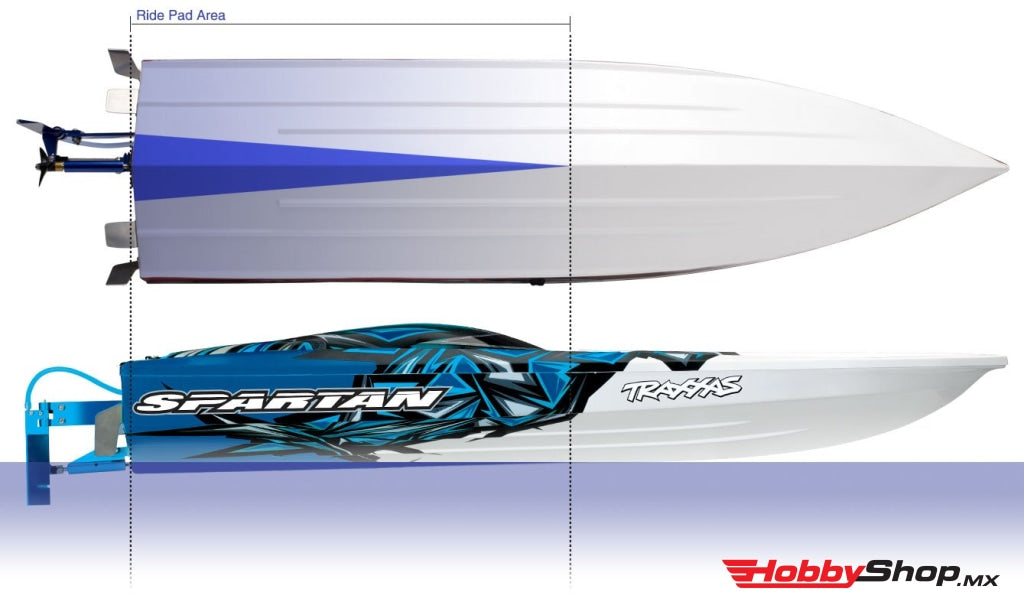 Traxxas - Spartan Race Boat Azul Sobrepedido