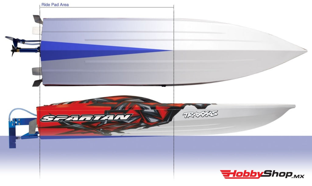 Traxxas - Spartan Race Boat Rojo Sobrepedido