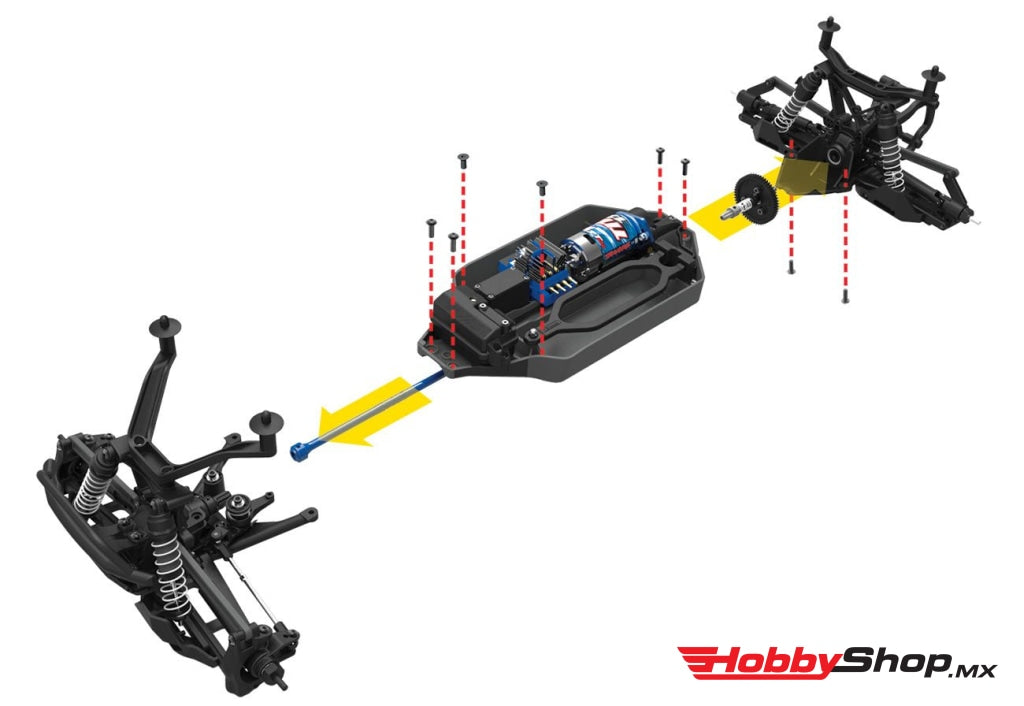 Traxxas - Stampede 4X4 Lcg 1/10 Rtr Monster Truck Azul Sobrepedido