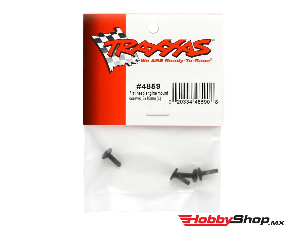 Traxxas - Tornillo Hexagonal De Montaje Del Motor Cabeza Plana 3X10Mm (4 Piezas) En Existencia