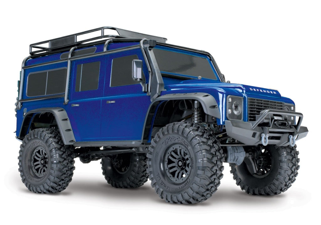 Traxxas - Trx-4 1/10 Scale Trail Rock Crawler W/land Rover Defender Body Azul Sobrepedido
