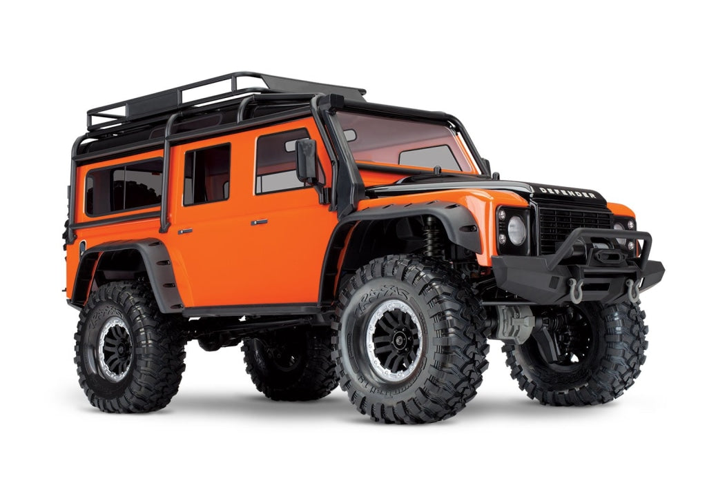 Traxxas - Trx-4 1/10 Scale Trail Rock Crawler W/land Rover Defender Body Naranja Sobrepedido