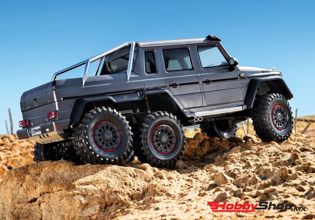 Traxxas - Trx-6 1/10 6X6 Trail Crawler Truck W/mercedes-Benz G 63 Amg Body Plata Sobrepedido