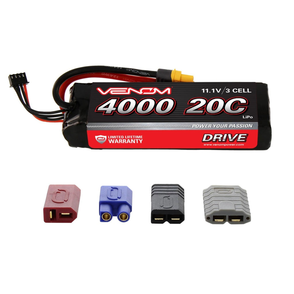 Drive 20C 3S 4000Mah 11.1V Lipo Battery With Uni 2.0 Plug Vnr1580 En Existencia